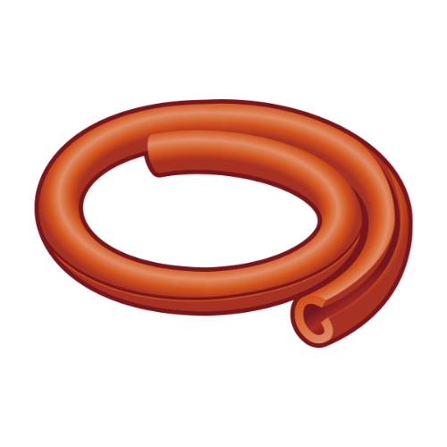 シリコーンスポンジ 丸チューブ 背割れ加工