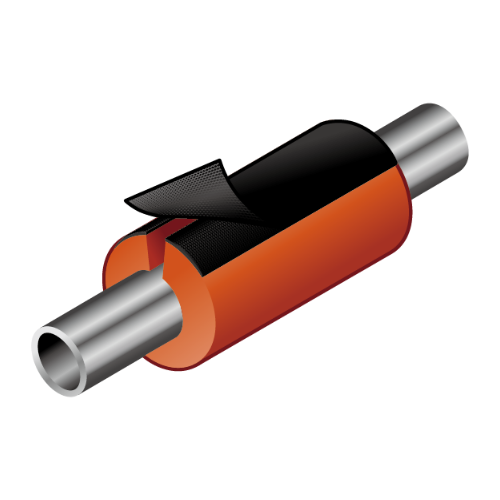 シリコーンスポンジ 丸チューブ 背割れ加工 面ファスナー付